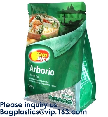 Gold Print Laminated Stand Up With Zipper Aluminum Foil Pouch,Organic Foods/Cosmetics/Organic Baby Food/Coffee Packaging
