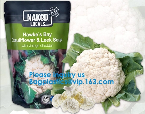 Custom Printed Stand Up Zipper Bags, Aluminum Foil Mylar Food Grade Plastic Stand Up k Pouch Bag