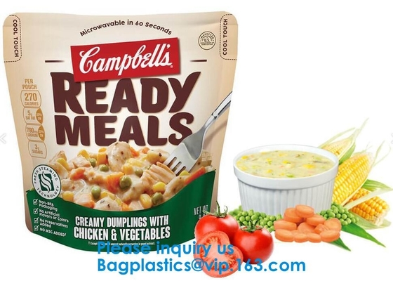 Custom Printed Stand Up Zipper Bags, Aluminum Foil Mylar Food Grade Plastic Stand Up k Pouch Bag