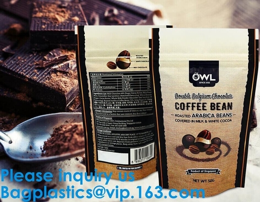 Spices Herbs,Mixes,Stand Up Reusable Zipper Paper Pouch Bags With Transparent Window,Stand up pouch bags with k