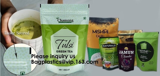 ULTRA CLEAR STAND UP POUCH WITH ZIPPER & EURO SLOT MEASURING SCOOP SEALERS VACUUM POUCHES MAILER BAGS CUSTOM & PRINTED