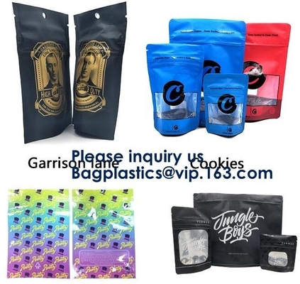 Mylar k Foil Carbon Smell Proof Bag with One Side Clear,3.5 Grams Jungle Boys Packaging Paris Og Smell Proof Zippe