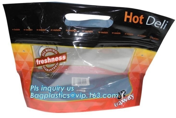 custom printed rotisserie chicken bags roast chicken packaging bag, k handle bags stand up pouch, Plastic foil rot