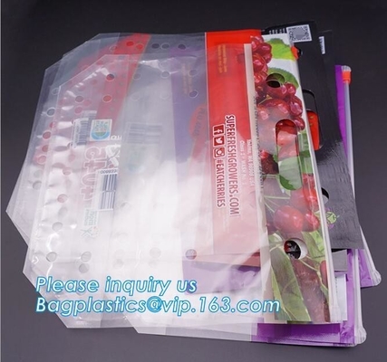 vented Printed Fruit Coex Packaging bag, k Cherry Tomato Packaging Bags With Holes, fruits and cheeries packaging