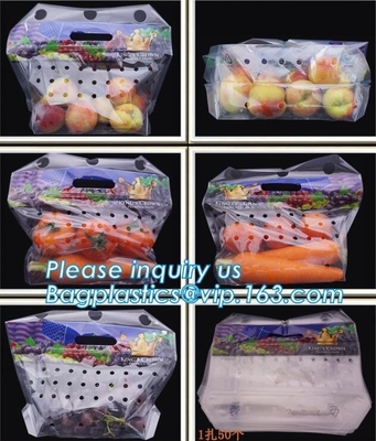 vented Printed Fruit Coex Packaging bag, k Cherry Tomato Packaging Bags With Holes, fruits and cheeries packaging
