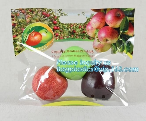 eco-friendly slider k fruit bag with air holes for grape packaging bag, slider k storage frozen bag with OEM