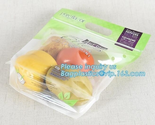 good shrinkage fresh fruit PP bag, Slider k Storage Bag for Fruit, slider zipper bag grape bag for fruit and veget