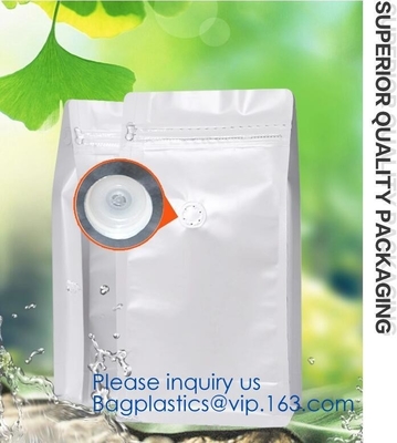 Reusable Top k Square Box Flat Bottom Aluminum Foil Lined Plastic Kraft Paper bag with Window,250g 500g Custom Pla