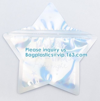 Irregular Packing Eco-Friendly Food Grade Aluminum Foil PE Material Juicy Bag Custom Shape Zipper Pouch