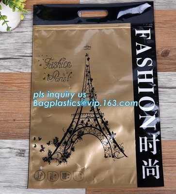 LDPE PP PVC FOIL plastic slider zip k clothing packaging bag with zipper, PE recloseable zipper bag, Eco-friendly