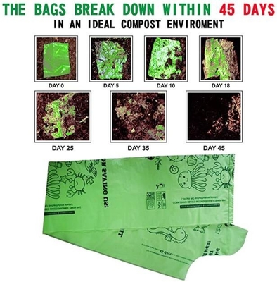 Trash Bag Recycling Garbage Bags For Kitchen Bathroom Yard Office Wastebasket Car, Recycling bags Degradable Waste baske
