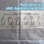 Compostable Trash Bags biodegradable custom logo printed, Carrier Punch Hole Handle Shopping Plastic Die Cut Bag