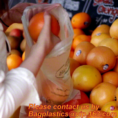 OEM/ODM accepted printed compostable die cut plastic trash bags, EN13432 BPI OK Home ASTM D6400 certified cheap price