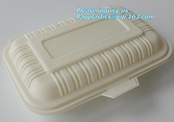 Plastic corn starch biodegradable meat tray, Cornstarch disposable biodegradable plate