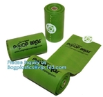 Eco Friendly Epi Biodegradable Dog Poop Bags On Roll, Cornstarch Based Eco Compostable Dog Poop Pick Bag - 4Refill Rolls