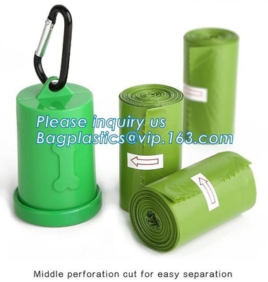 Degradable Pet Waste Poop Bags Dog Cat Clean Up Refill Garbage Bag, Pet Waste Bag Outdoor Dog Cleaning Bags Biodegradabl
