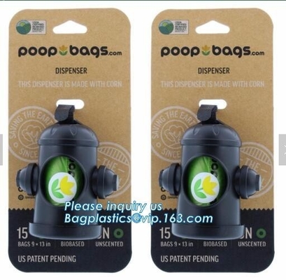 Degradable Pet Waste Poop Bags Dog Cat Clean Up Refill Garbage Bag, Pet Waste Bag Outdoor Dog Cleaning Bags Biodegradabl