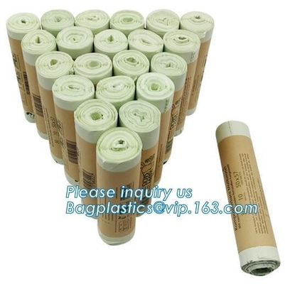 5 Litre (5L) Compostable Caddy Bin Liners For Food Waste, 150 Bags, Cornstarch 100% Biodegradable Compostable Plastic Su