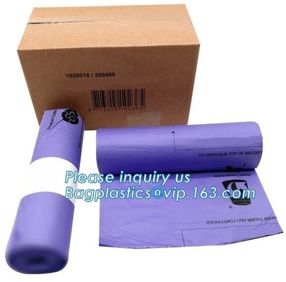 Environmental Biodegradable Bin Liner Bags, Compostable Garbage Bags, Edible 100% Fully Compostable Biodegradable Plasti