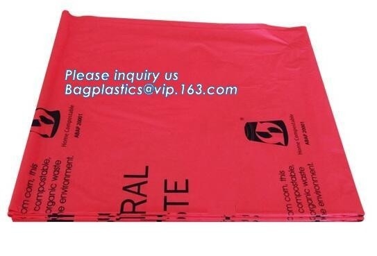Biodegradable And Compostable Singlet Bags, Promotional 100% Bio Plastic Compostable Degradable Disposable Die Cut T-Shi