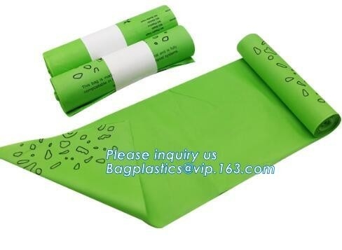Customized 100% Biodegradable Compostable Disposable Trash Garbage Waste T-Shirt Shopping Plastic Packaging Bags With