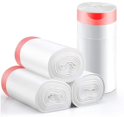 Eco pack Drawstring Wastebasket Bin Liners Bags Biodegradable Compostable Vest Shopping Bags For Vegetables And Fruits