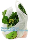 Eco pack Drawstring Wastebasket Bin Liners Bags Biodegradable Compostable Vest Shopping Bags For Vegetables And Fruits