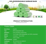 100% Compostable Vest Carrier Plastic Biodegradable Shopping Bag With EN13432 Certificated, Compostable Bags For Superma