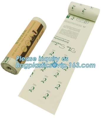 Cornstarch Compostable Shopping Plastic Food Handle T-Shirt Bag, Customized Degradable And Compostable Plastic Food Pack
