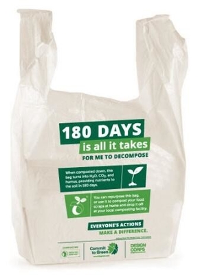 Biodegradable Compostable Eco Friendly Bio Clear Food Bag, Biodegradable White Trash Bags Compostable Food Waste Bags