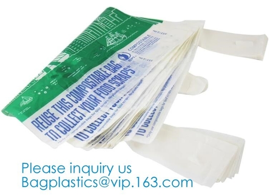 Plastarch Bio Eco Biodegradable Compost Plastic Drawstring Garbage Bags, Promotion Drawstring Compostable Plastic Bags
