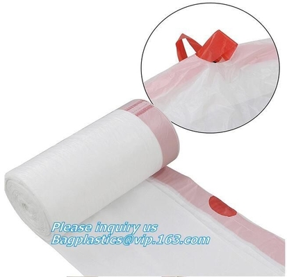 Compostable Corn Drawstring Trash Bags In Dispenser Box, Customized Biodegradable Compostable Drawstring Plastic Bags