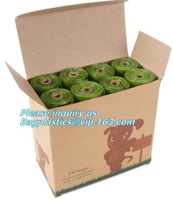 Pet Garbage Bags/Pet Waster Bags/High Quality Compostable Dog Poop Bags, Cornstarch 100% Compostable Biodegradable Dog P