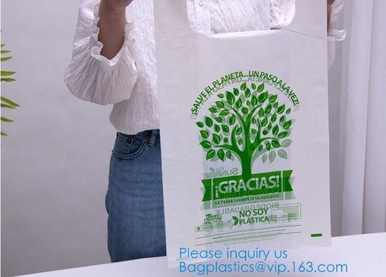 PLA PBAT Cornstarch Made Biodegradable Compostable Dog Poop Bags, Biodegradable Compostable Plastic Poop Dog Print Bag