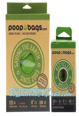 Compostable Dog Poop Bag/ Pet Waste Bags, Leak Proof Dog Waste Poop Bags, Environment Friendly Compostable Dog Pet Po