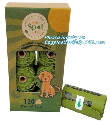 Compostable Dog Poop Bag/ Pet Waste Bags, Leak Proof Dog Waste Poop Bags, Environment Friendly Compostable Dog Pet Po