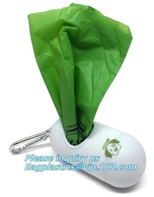 Earth-Friendly Dog 100% Compostable Bags For Poop,4Refill Rolls,60Bags Total, Pet Dog Waste Poop Plastic Garbage Bag 100