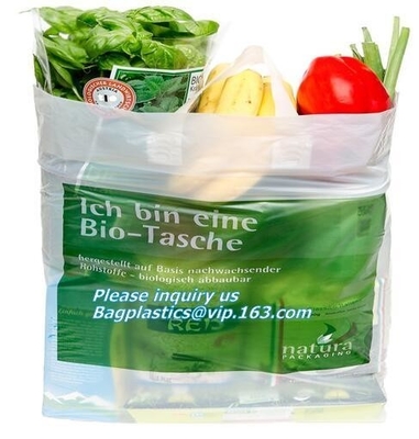 Singlet Vest Carrier Plastic Biodegradable Shopping Bag With EN13432 Certificated, Vest Carrier Plastic Shopping Bags