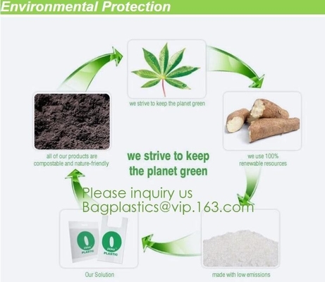 En13432 Corn Starch Based Wholesale Biodegradable 100% Compostable Bags On Roll,Cornstarch 100% Biodegradable Compostabl
