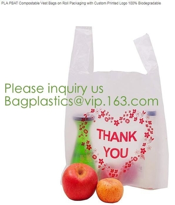 Organic Recycling And Compostable Bag,Eco Friendly Compostable,Compostable Biobased Plastic Tshirt Bag Bagease Bagplasti