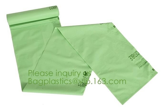 100% Eco-Friendly Material Certified PLA Compostable Bag,Corn Starch T Shirt Bag Meet EN13432 BPI Biodegradable And Comp