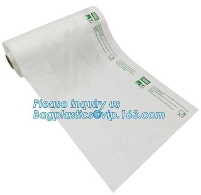 Sugarcane Pulp Bagasse Cassava Biodegradable Packing Freezer Food Fruit Shopping Bag, Home Compostable Garbage Bag