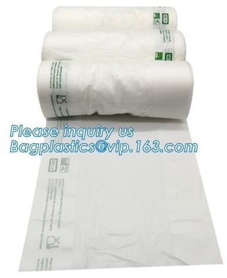 Sugarcane Pulp Bagasse Cassava Biodegradable Packing Freezer Food Fruit Shopping Bag, Home Compostable Garbage Bag