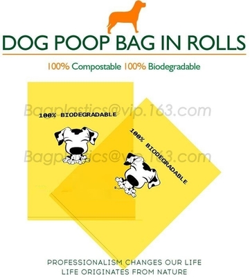 Custom Own Logo Biodegradable Eco Friendly Corn Starch Compostable Plastic Bag For Shopping, biodegradable and compostab