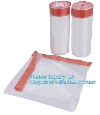 Drawstring Trash Bags On Roll Disposable Bag In Compostable, Eco-Friendly Roll Drawstring Compostable Biodegradable Garb