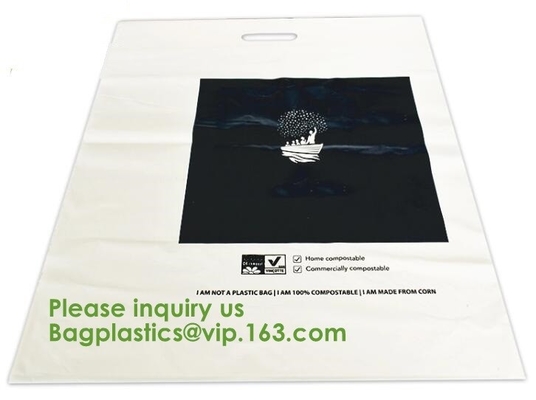 100%Biodegradable And Compostable T-Shirt Bags/Vest Carrier PE Plastic Bag, Vest Carrier Plastic T-Shirt Shopping Bag