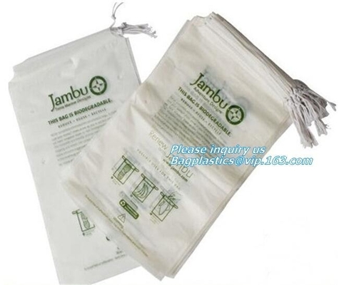 dry cleaning laundry wash bag with die cut handle, Biodegradable Compostable Hotel Plastic Laundry Bag, laundry bag eco-