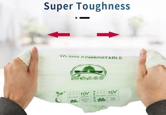 dry cleaning laundry wash bag with die cut handle, Biodegradable Compostable Hotel Plastic Laundry Bag, laundry bag eco-