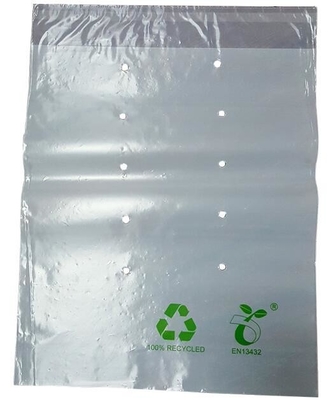 Custom design plant based compostable biodegradable mail courier handle bio eco shopping bag, mailing, self adhensive