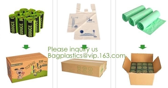 eco friendly compostable biodegradable plastic t-shirt shopping bags,Recycle kitchen the pack 100 biodegradable cornstar